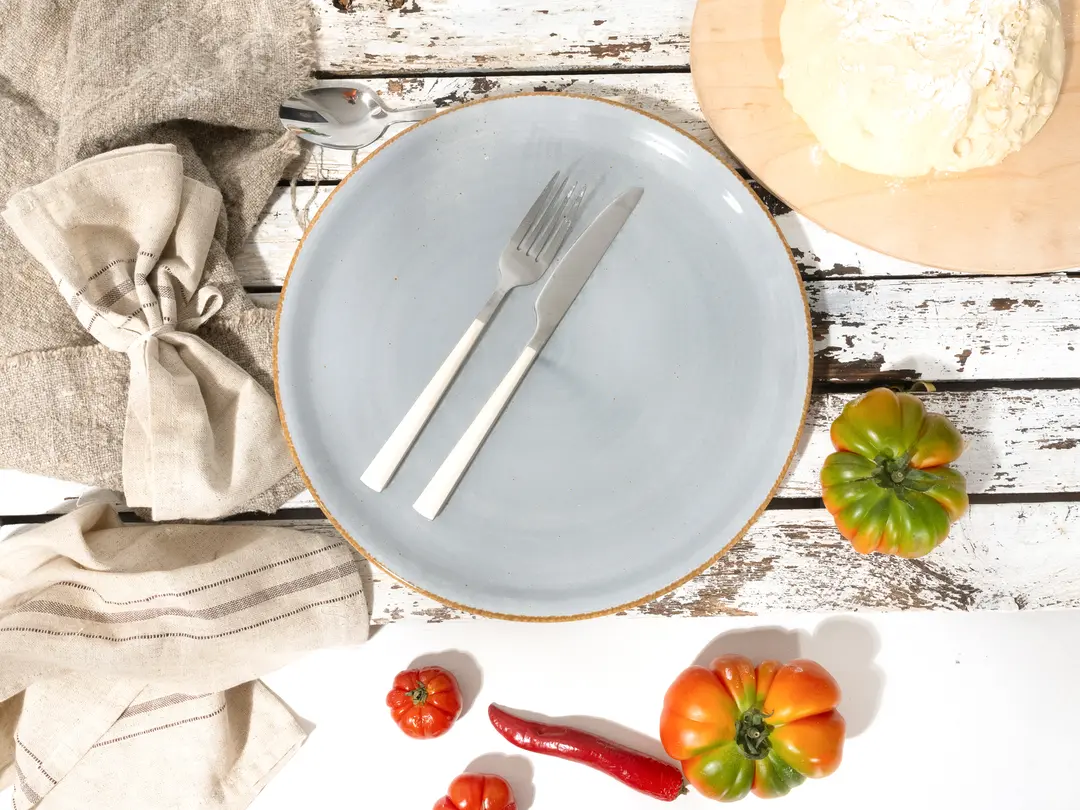 Pizzateller 4er-Set Vintage Nature