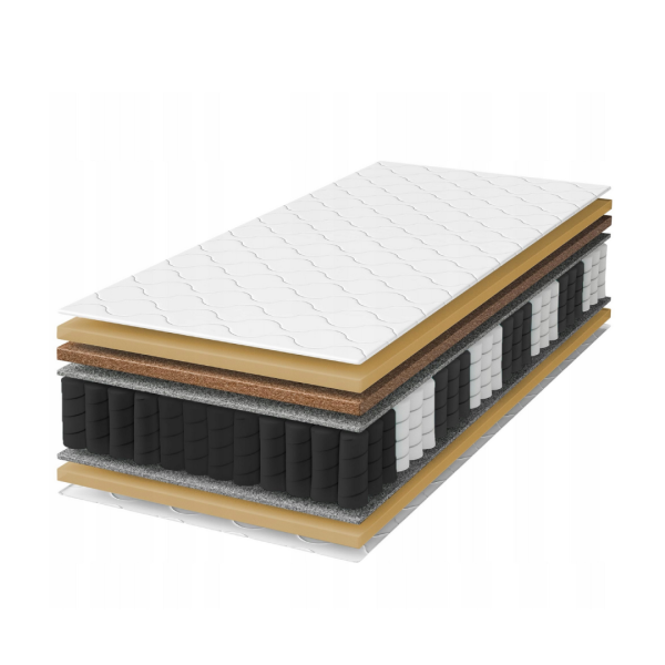 Materac kieszeniowy KOKOSO PREMIUM 80x200 wysokość 26 cm H5/H4