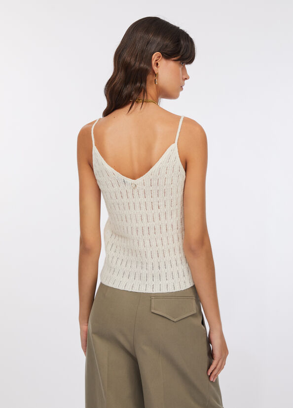 Top in lana e alpaca