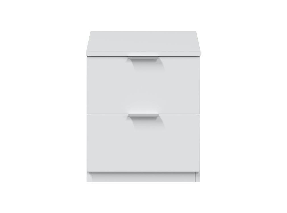 ELOAH - Chevet blanc 2 tiroirs L38cm x H45cm