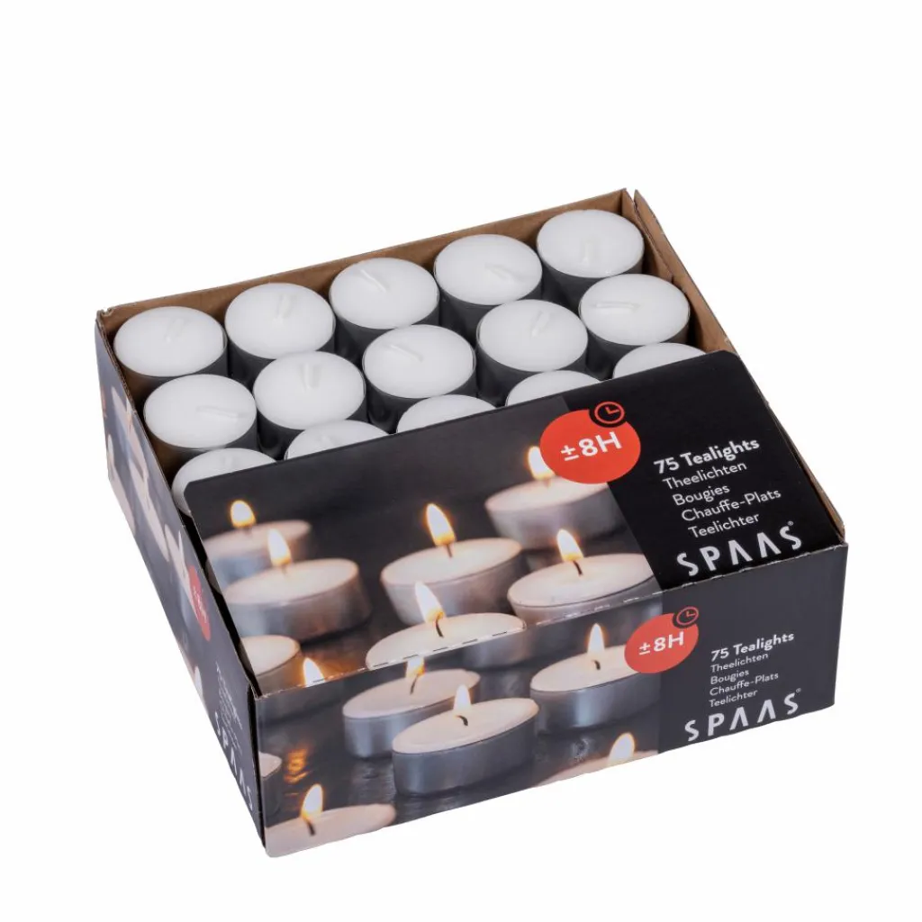 Bougies^CASA SPAAS Bougies Chauffe-plat Set De 75 Blanc