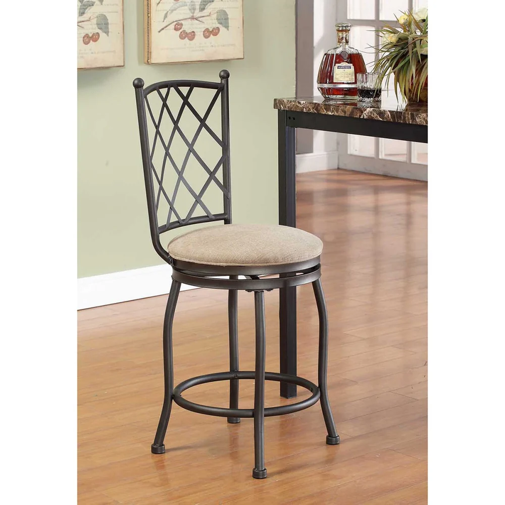 Tristan Swivel Bar Stool with Cushion