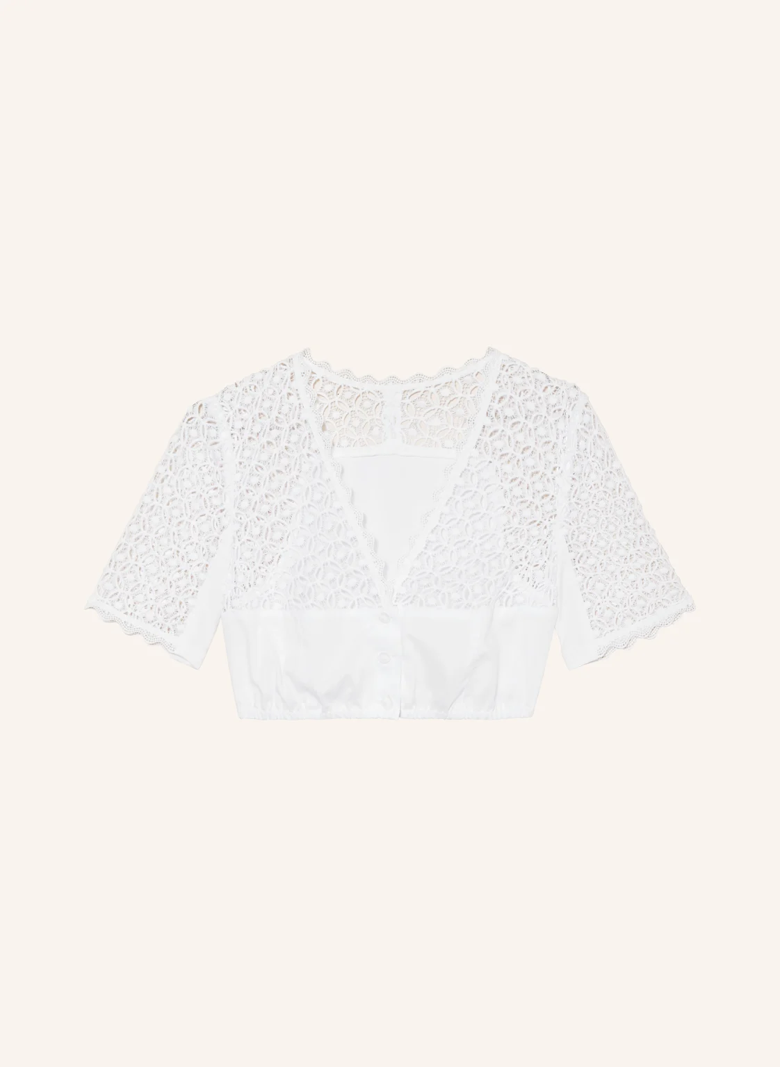 WALDORFF Dirndlbluse mit Spitze