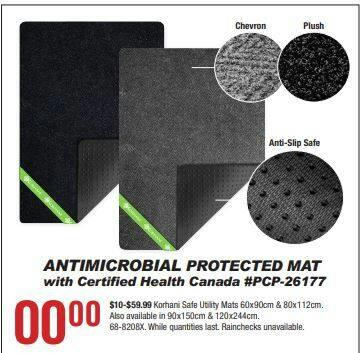 Korhani Studio Anti-Microbial Chevron Mat, 4 x 8-ft