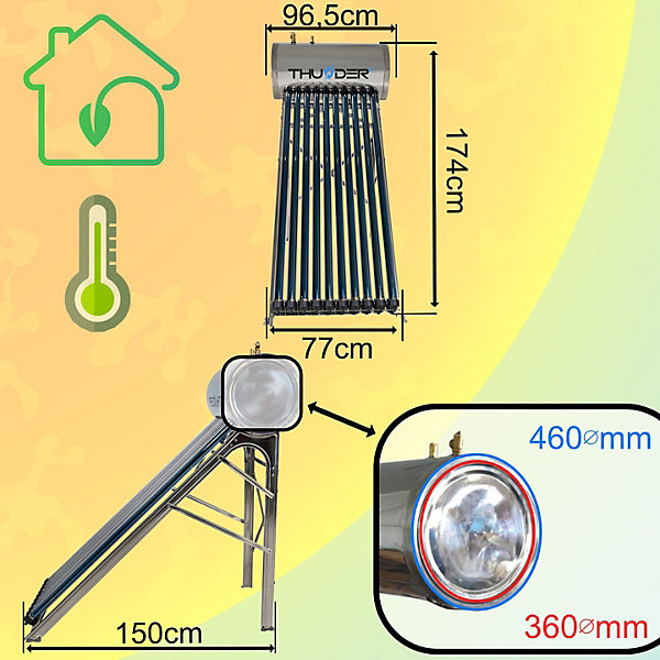 Collecteur pressurisé Thunder avec réservoir 100L 1 pièce.