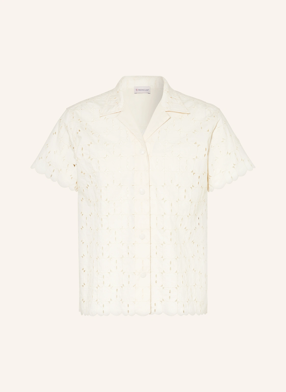 MONCLER Hemdbluse mit Lochspitze