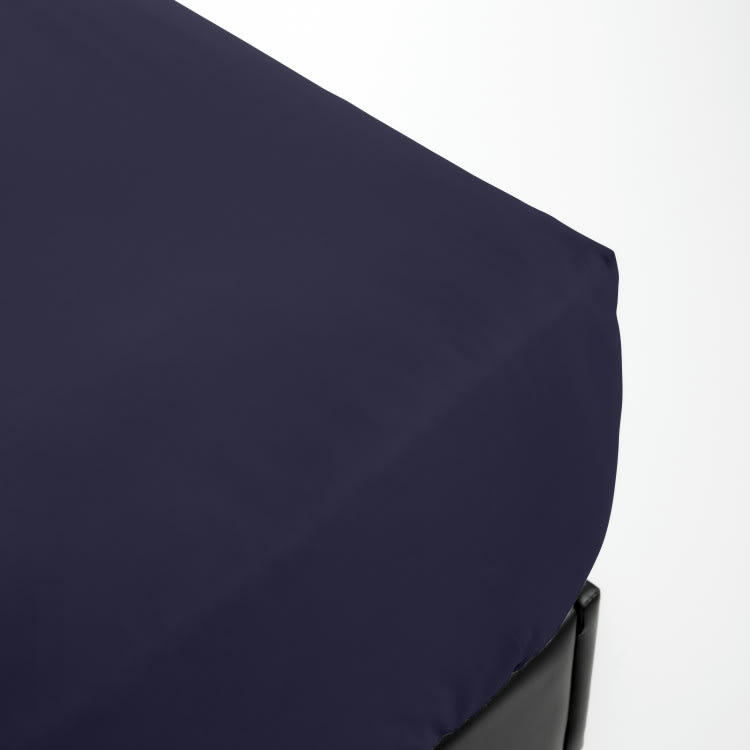 PERCALE MONTELEONE - Drap housse en Coton Bleu 90x190 cm