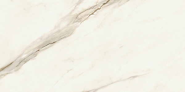Carrelage effet Marbre Blanc Calacatta Sublime 120x60x0,6 cm Brillant Orsiano - Sol et mur intérieur (vendu par carton de 2,16 m²)