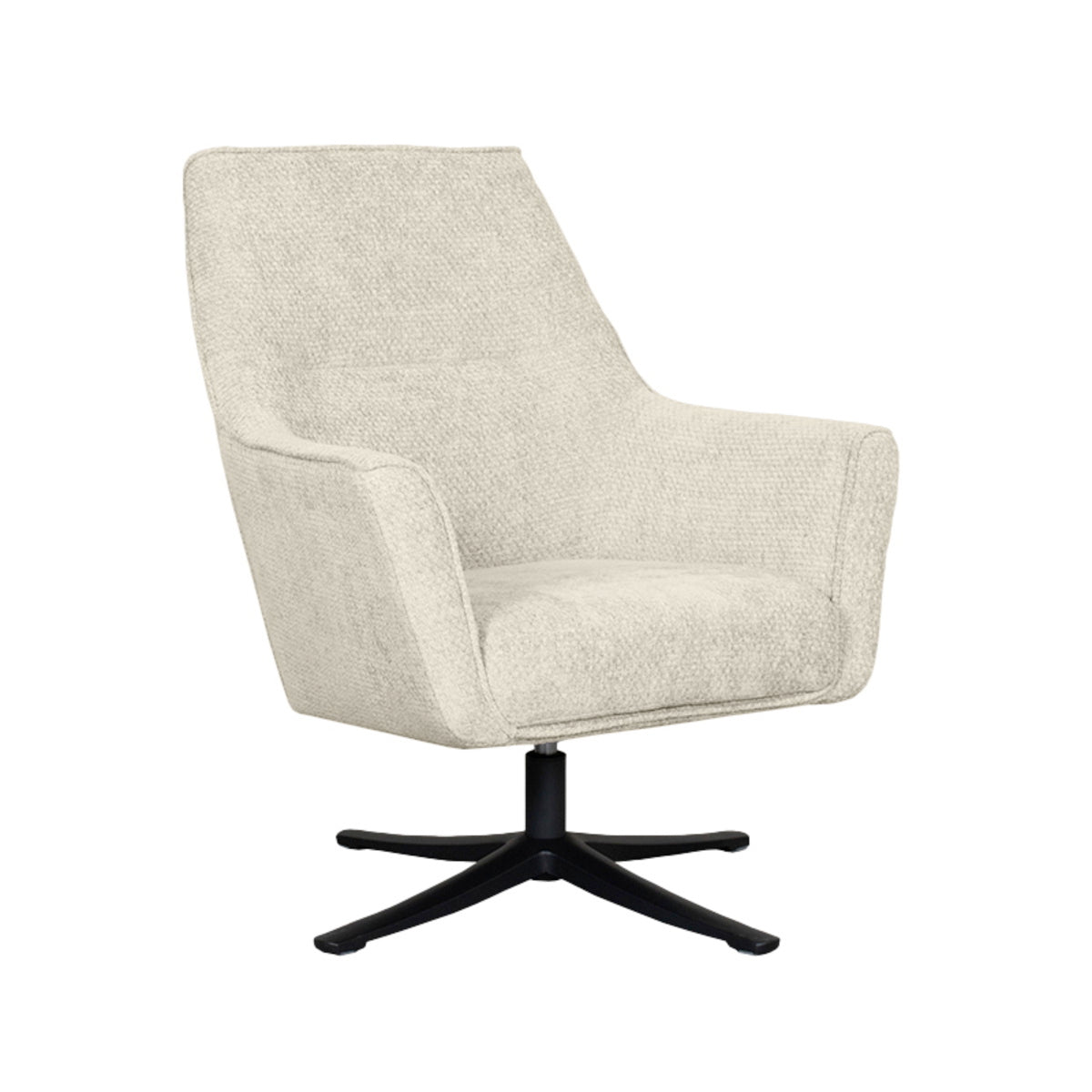 LABEL51 Fauteuil Tod - Naturel Stof - Draaibaar
