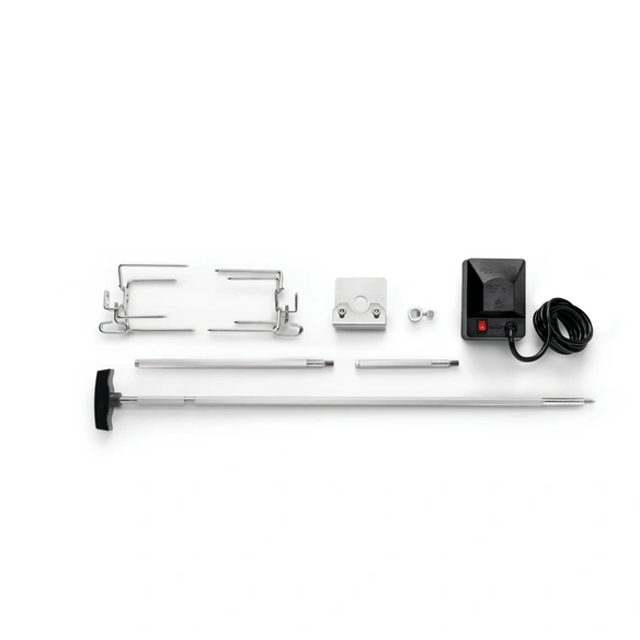 Drehspieß-Set, edelstahlfarben, für Rogue Grillmodelle mit Grillabdeckhauben bis 117cm