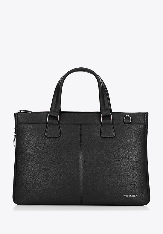Torba na laptopa 14,5” z imitacji skóry czarna