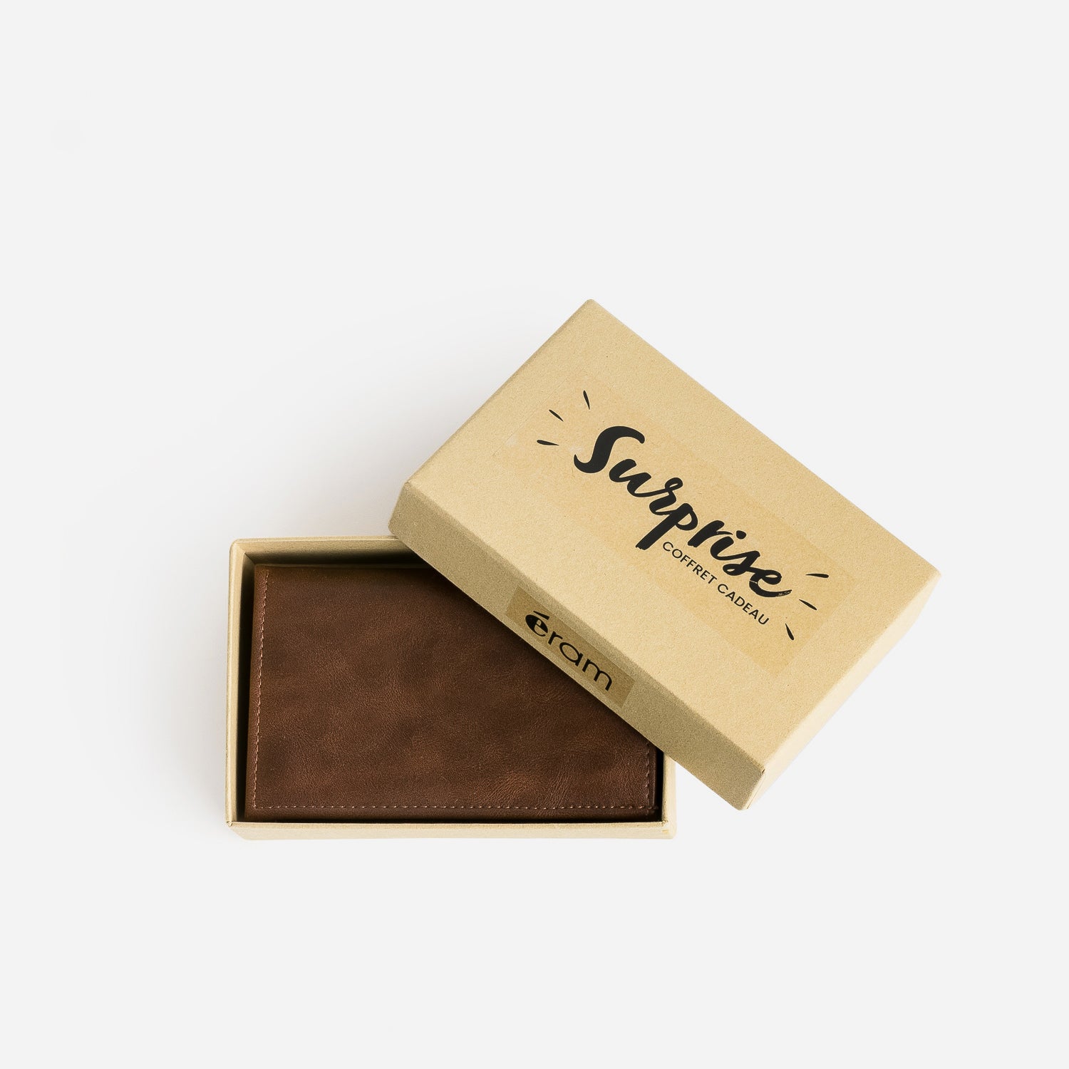 Portefeuille marron homme