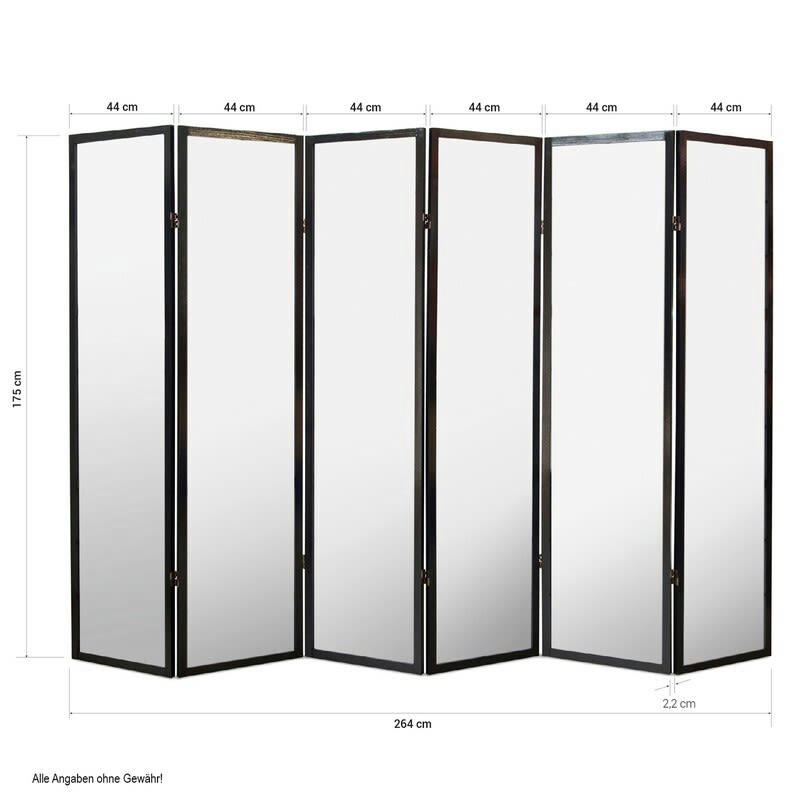 SHOJI GD CARREAUX NAT - Paravent 6 pans - Feuille de murier