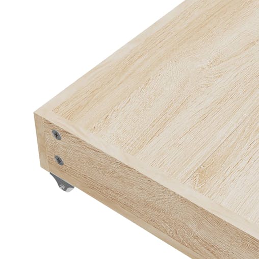 NNEVL Bed Drawers 2 pcs Dark Grey Engineered Wood and Fabric