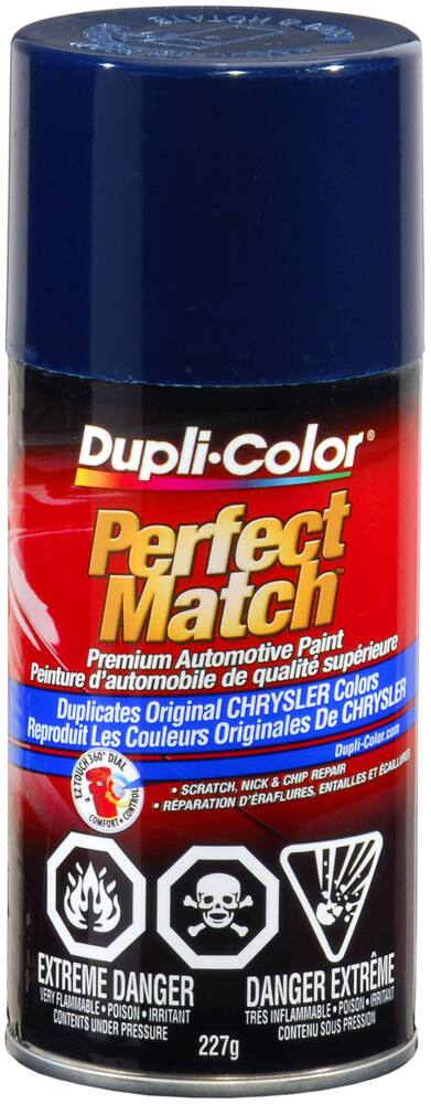 Dupli-Color Perfect Match Premium Acrylic Lacquer Automotive Aerosol Spray Paint, Nightwatch Blue (PC9), 227-g