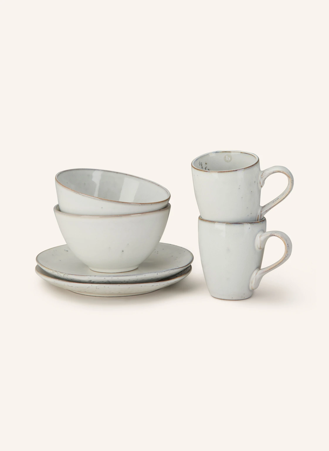 BROSTE COPENHAGEN 6-teiliges Geschirrset NORDIC SAND