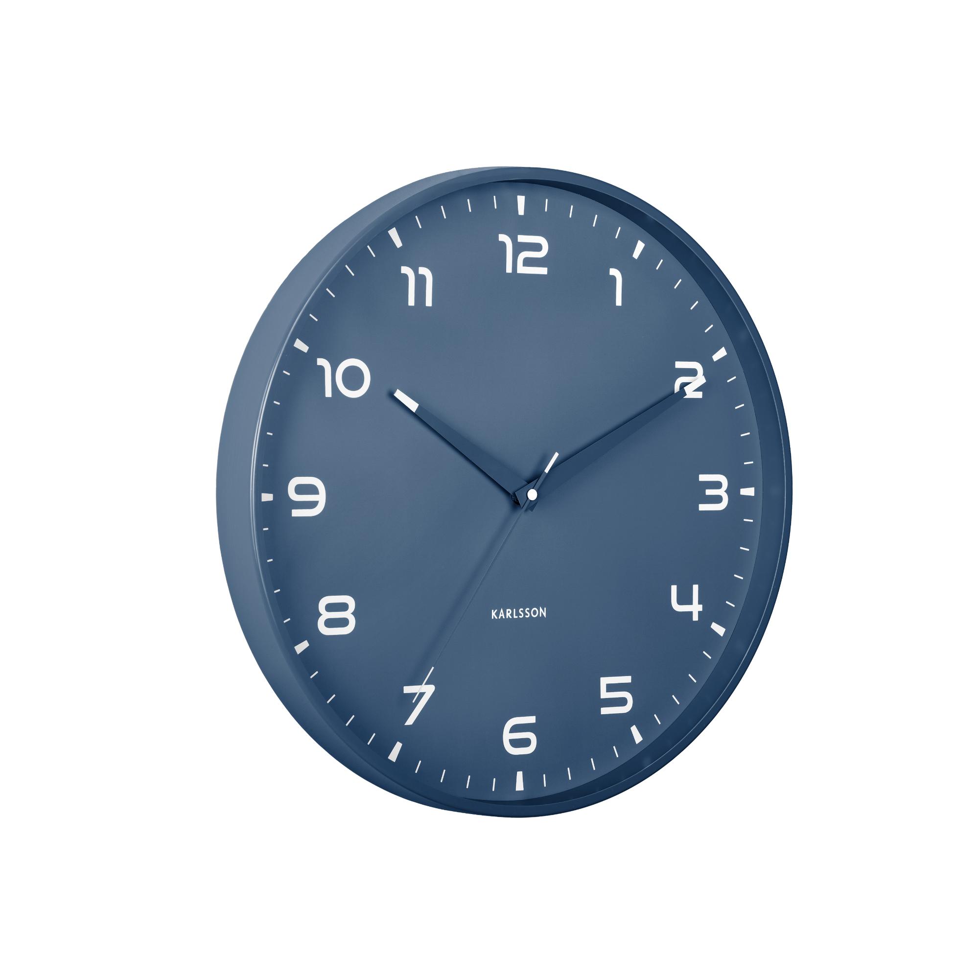 Karlsson wandklok Orgullo - blauw - Ø40cm