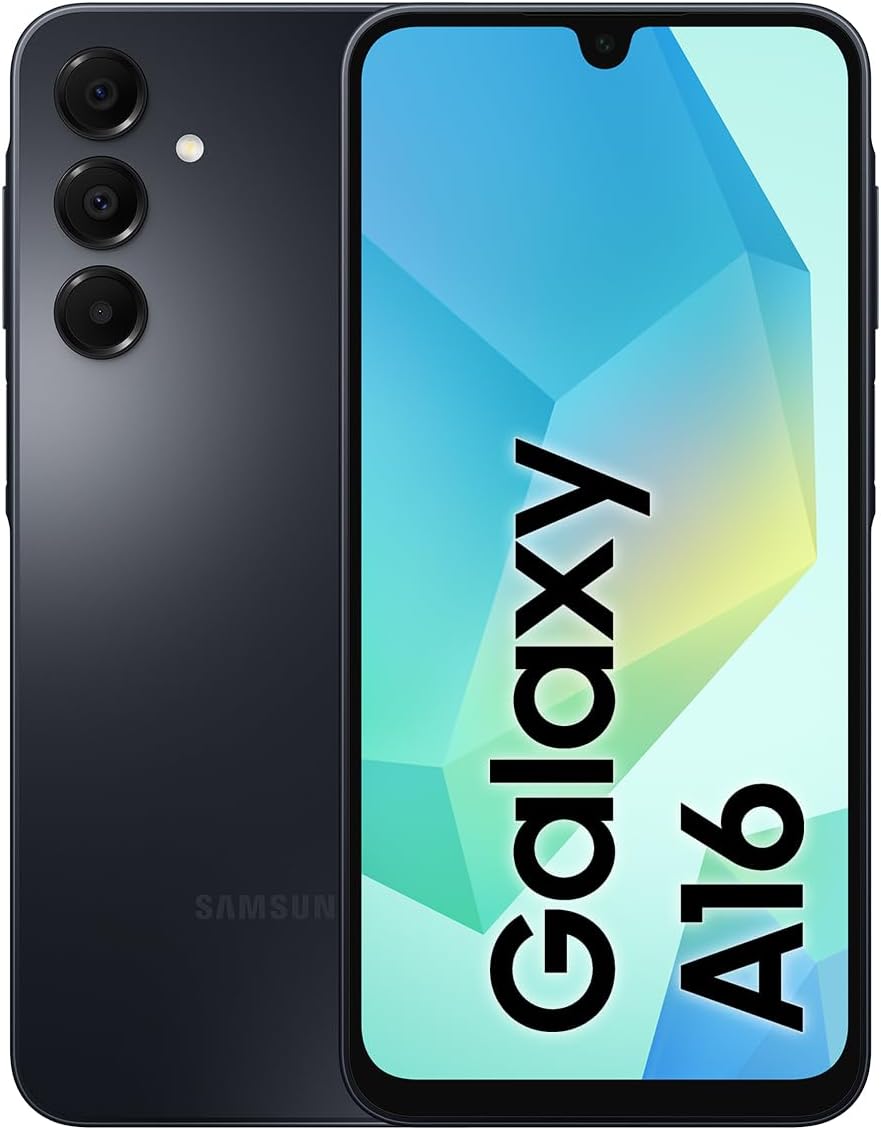 Samsung Galaxy A16 4G LTE (128GB + 4GB) International Model SM-A165F/DS Factory Unlocked, 6.7, Dual SIM, 50MP Triple Camera (Case Bundle), Black