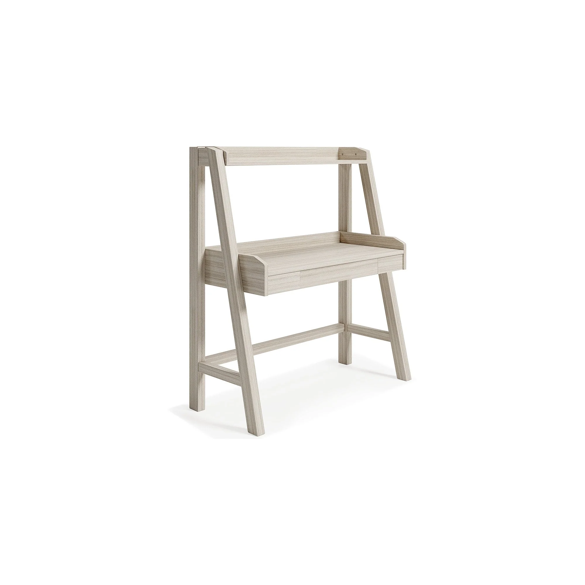 Blariden Natural Wood Desk with Hutch - 40 W x 18 D x 45 H