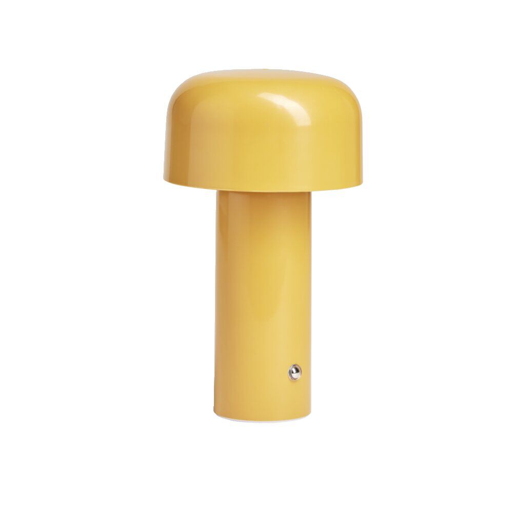 Lampe LED tactile rechargeable jaune Ø12,5xH20,5cm