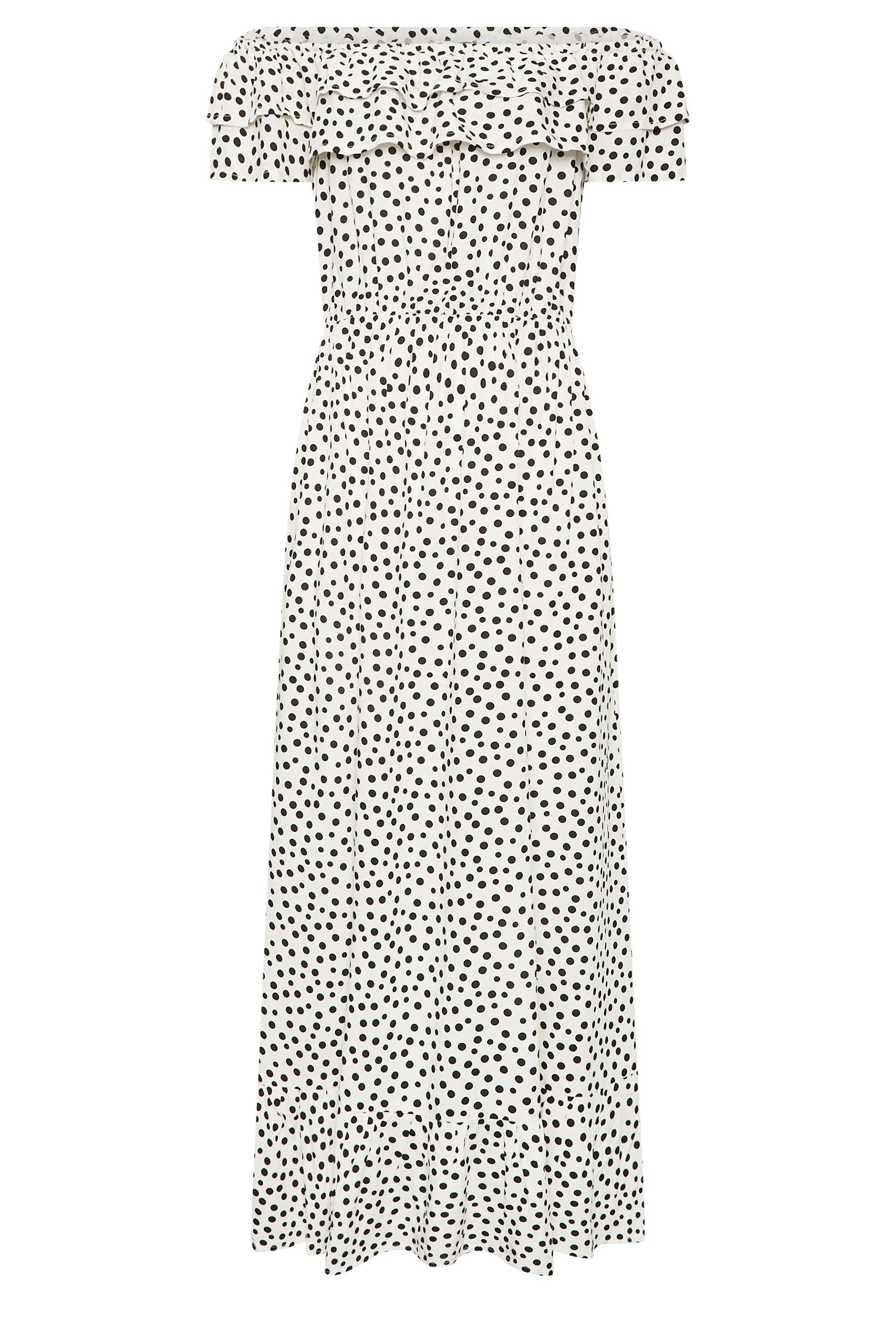 PixieGirl Petite Frill Bardot Maxi Dress