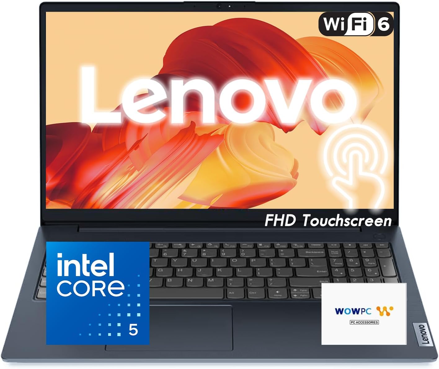 Lenovo IdeaPad Touchscreen Business Laptop  Intel 10-Core i5-1335U (Up to 4.6 GHz)  15.6 FHD Display  8GB RAM  256B SSD  Copilot AI-Ready  Wi-Fi 6  SD Card Reader  Windows 11 Home