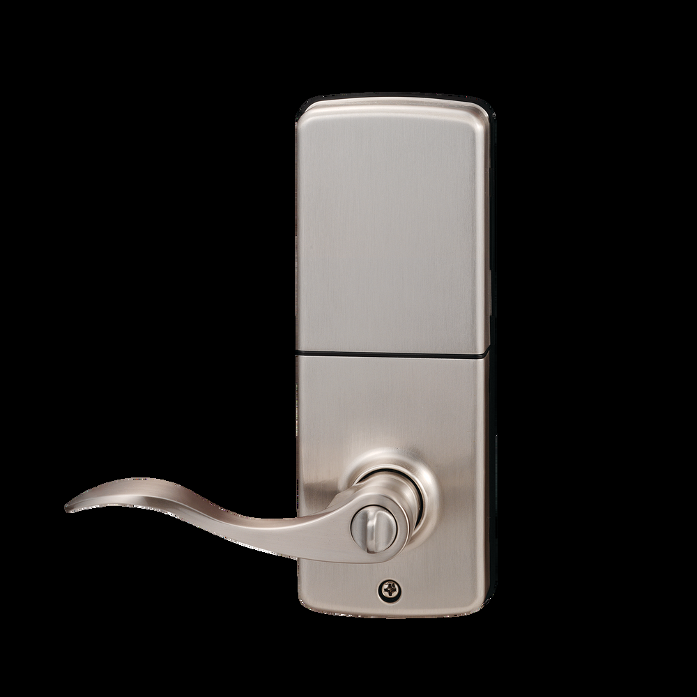 Garrison Electronic Keypad Door Lock with Juran Lever, Satin Nickel