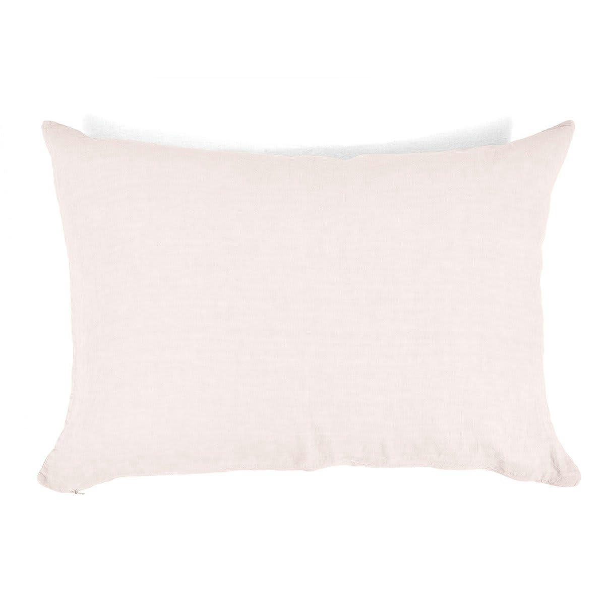 BASES DE LA LITERIE - Taie d'oreiller en lin pur lavé Ocre 45x95