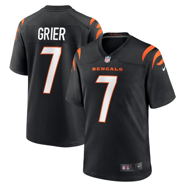 Will Grier Cincinnati Bengals Nike Team Game Jersey -  Black