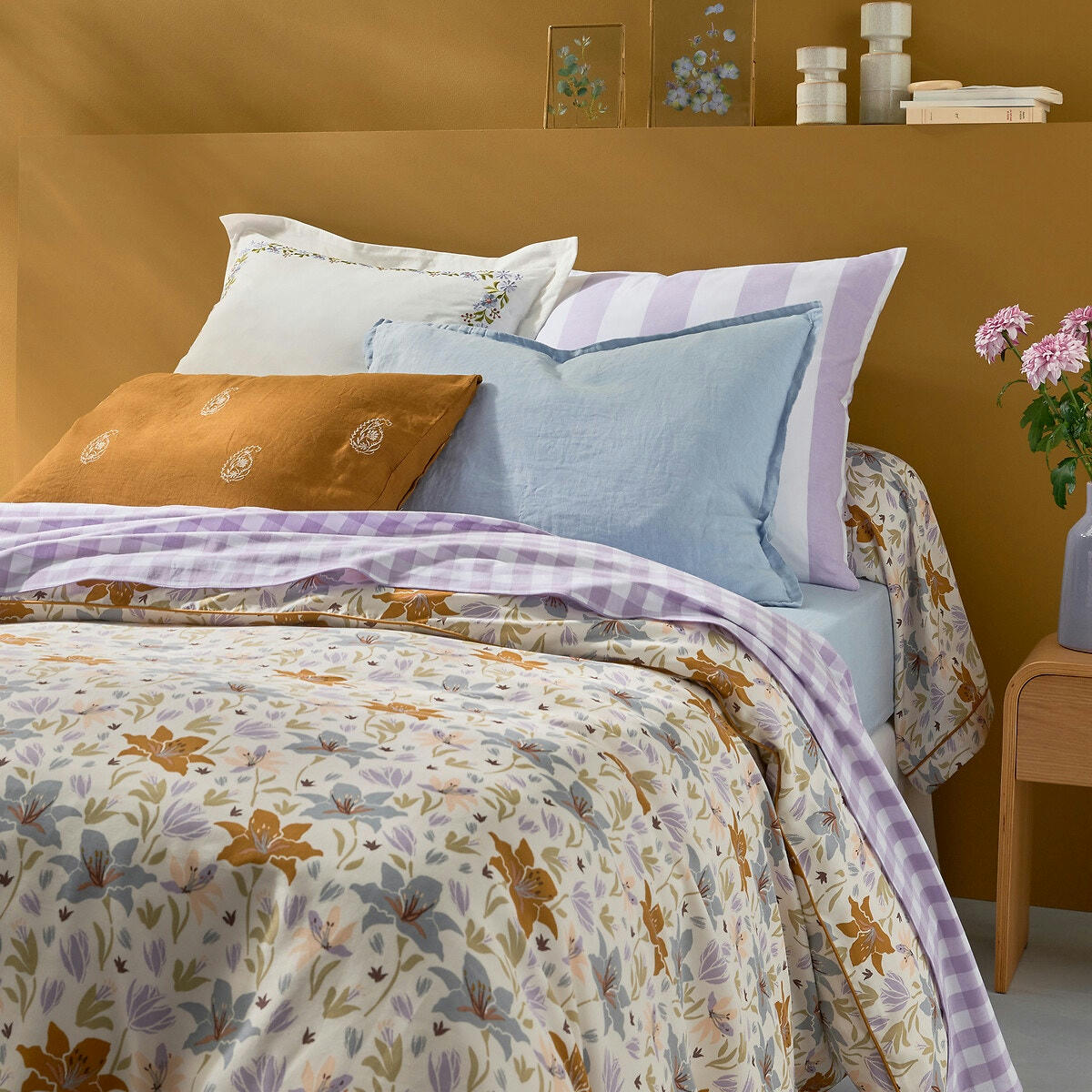 Taie de traversin satin de coton, Lizzie