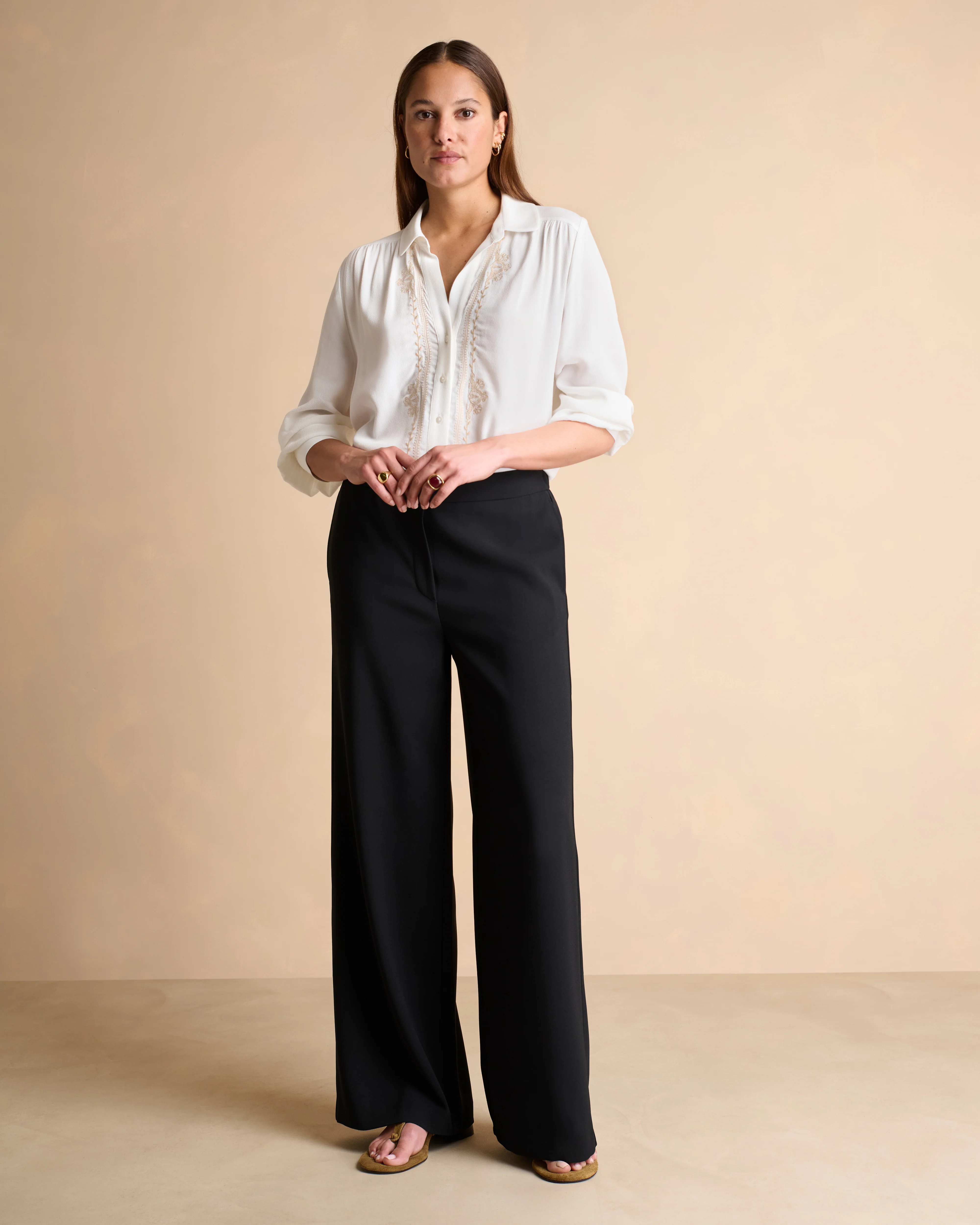 Pantalon noir large PADORSET/14161/500