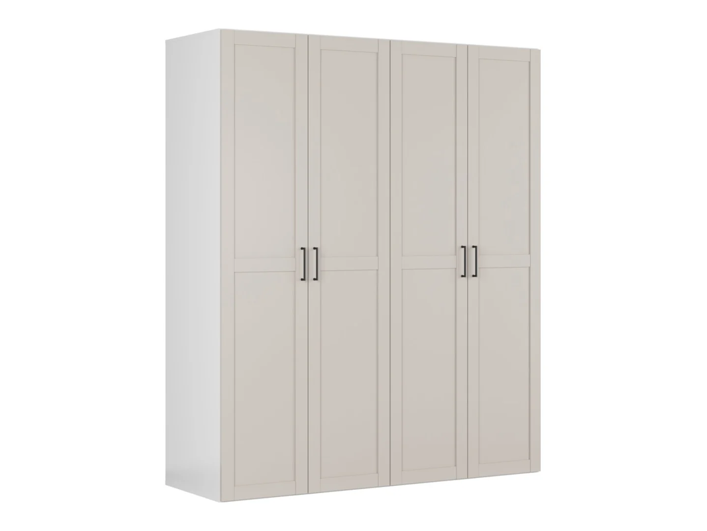 Szafa modułowa Flex 200 cm z 4 drzwiami kaszmir