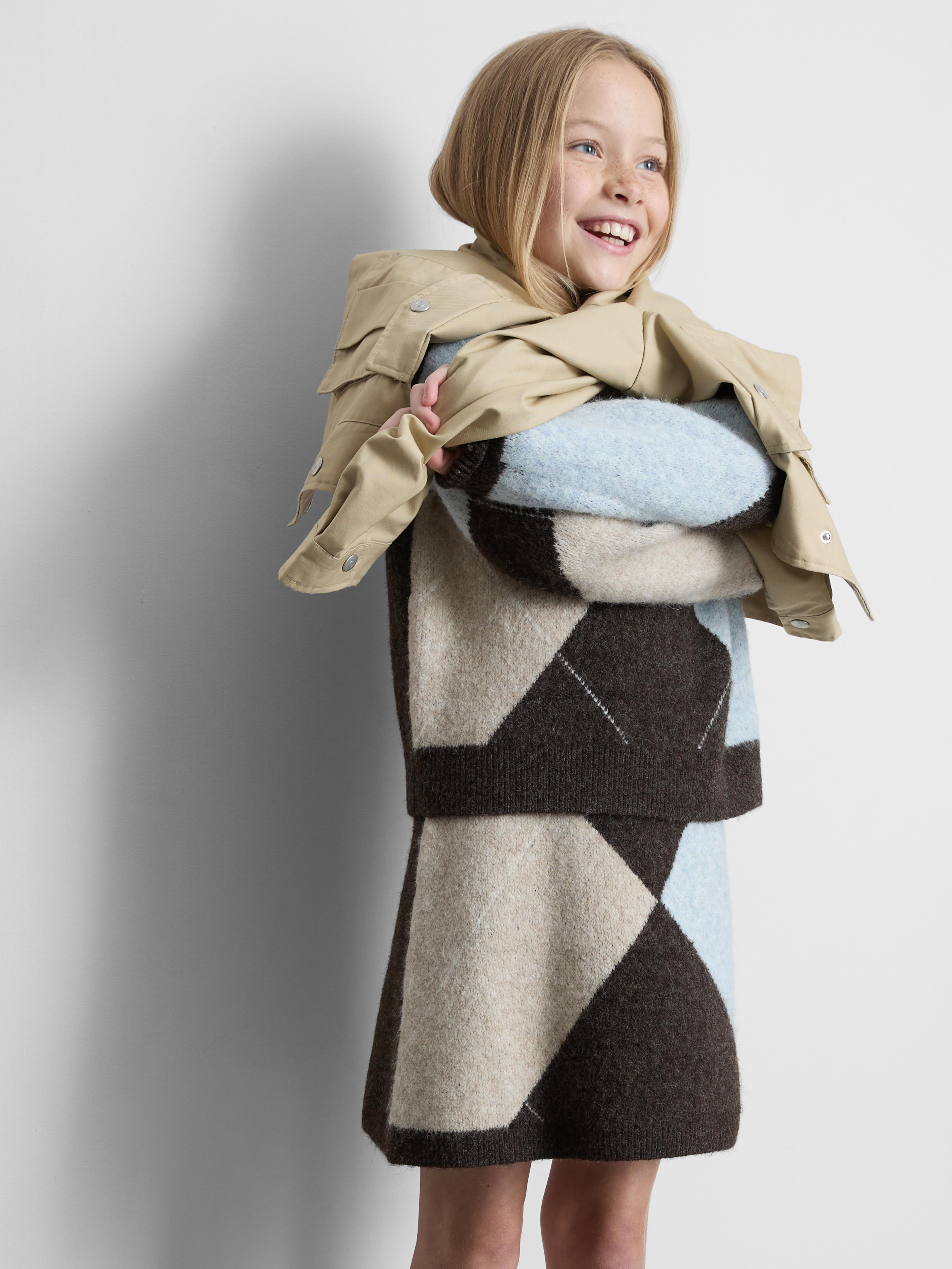 7-15yrs | Arygle Sweater and Skirt Set