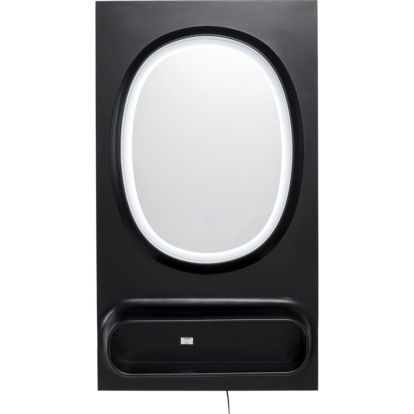 Kare Design Spiegel Aero LED 141x80cm zwart
