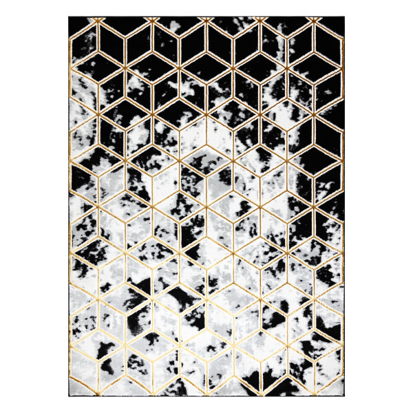 Dywan ALLURE 1966 Cube kostka - Strukturalny, stylowy, glamour 80x150 cm