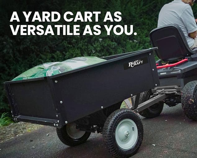 NNEMB 270kg Capacity Metal Dump Cart-for Ride on Mower