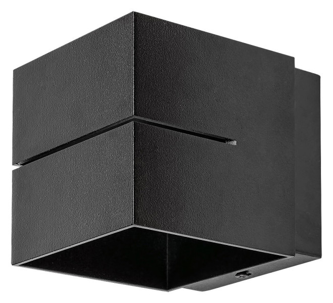 Kinkiet czarny matowy Kaunas 1xG9x10W wym:9,6x9,6x12cm IP20 Rabalux