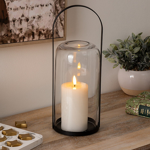 Lanterne led Jako noir H35cm - Atmosphera