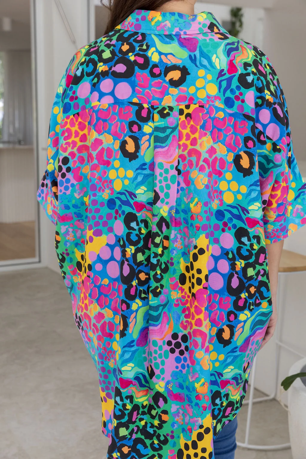 Tammin Shirt in Electric Leopard by Kasey Rainbow