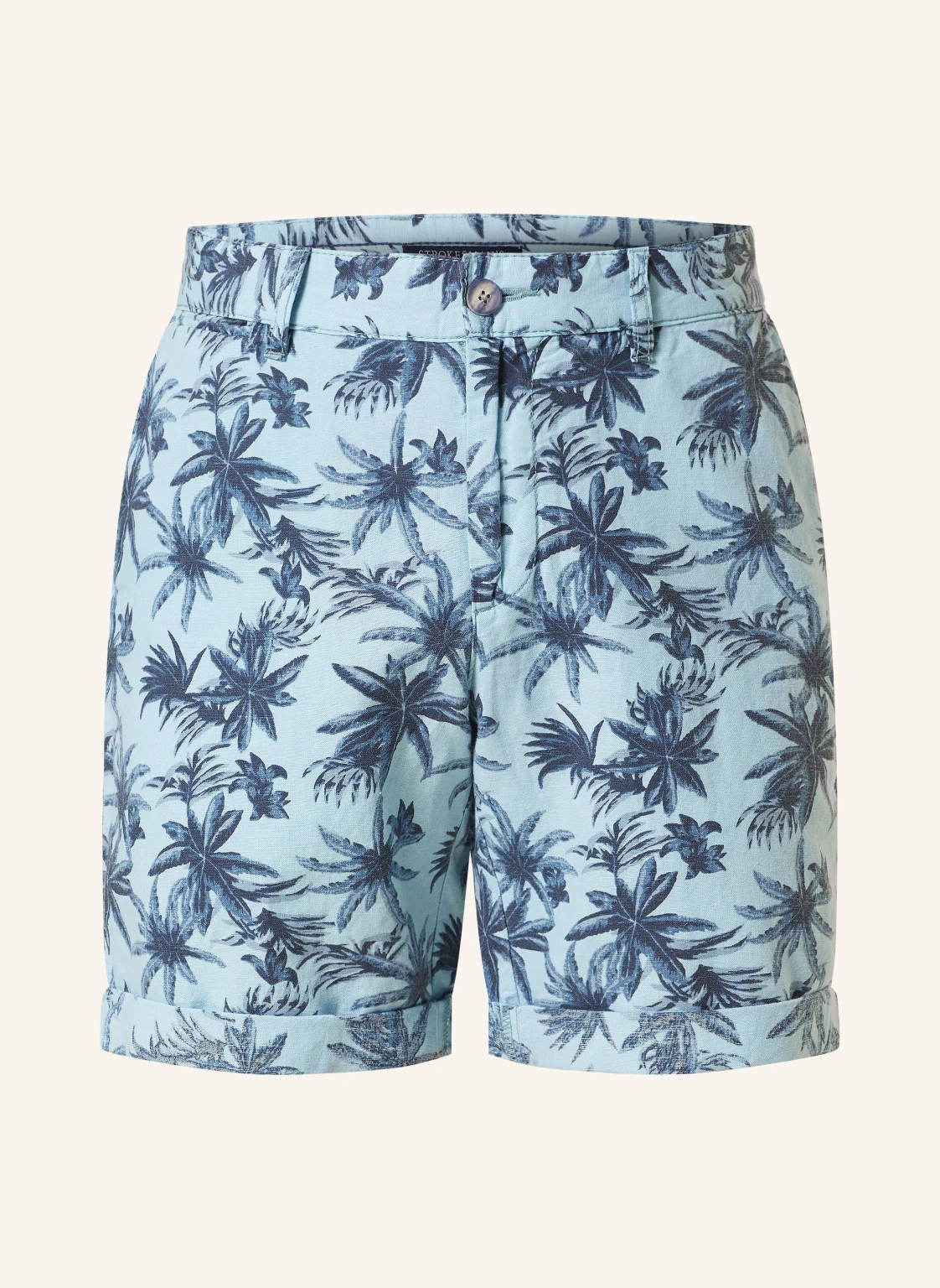 STROKESMAN'S Shorts Slim Fit mit Leinen