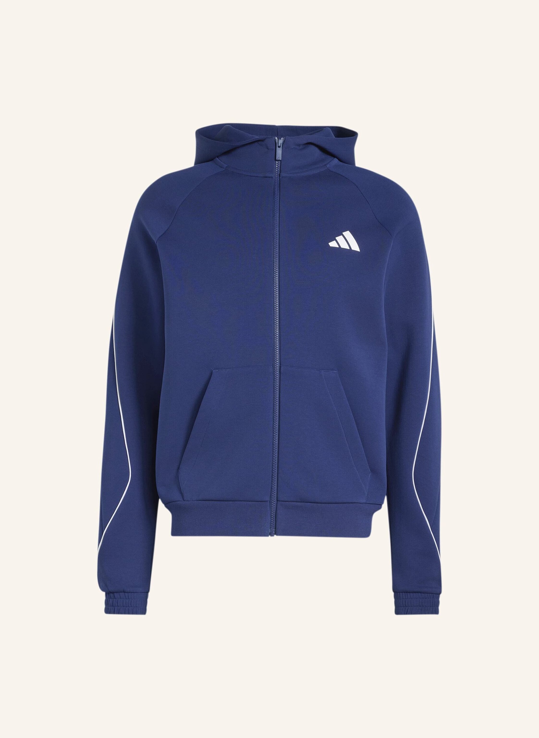 adidas STADIUM SMALL LOGO FULL-ZIP HOODIE