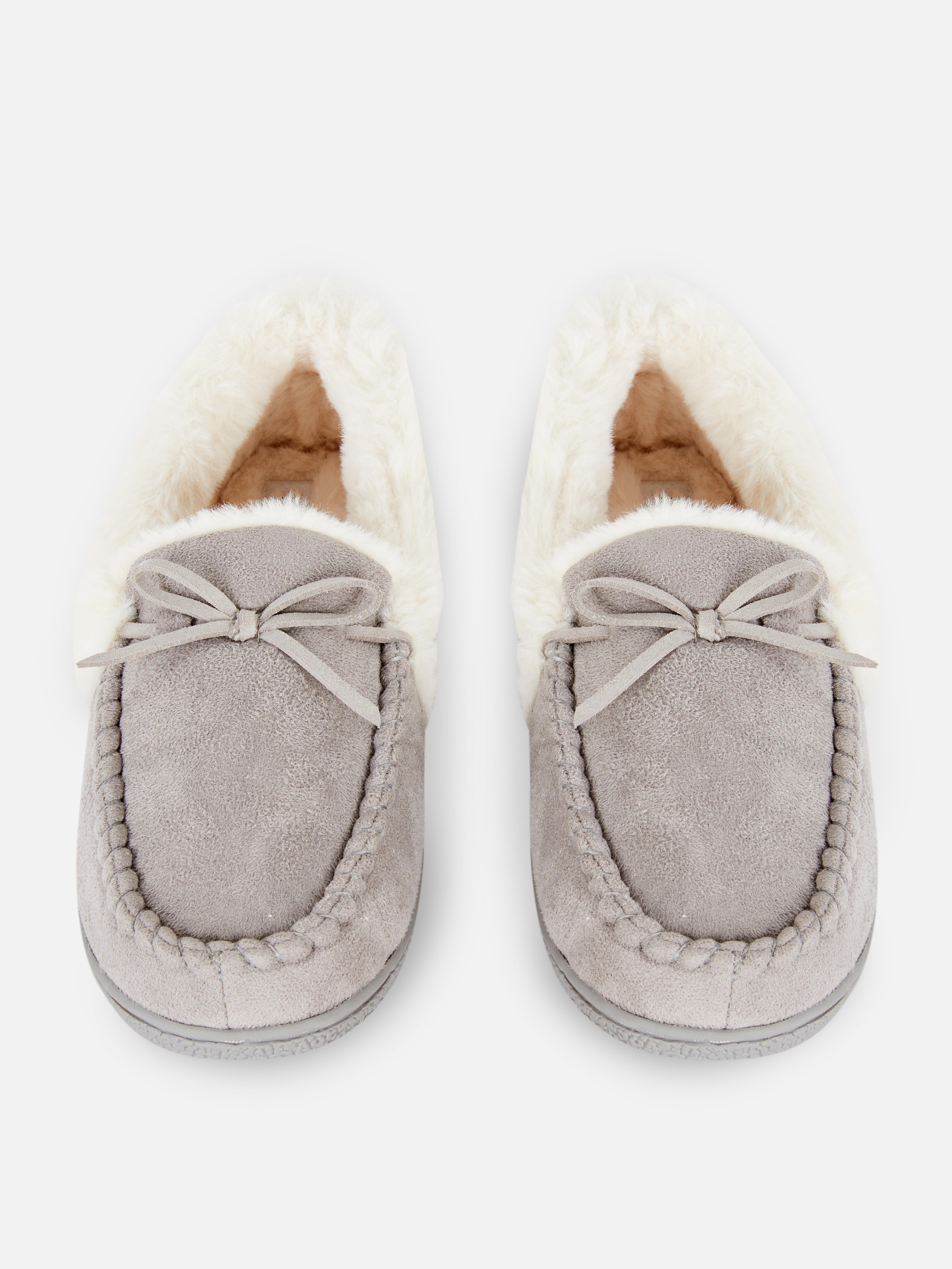 Faux Fur Apron Moccasin