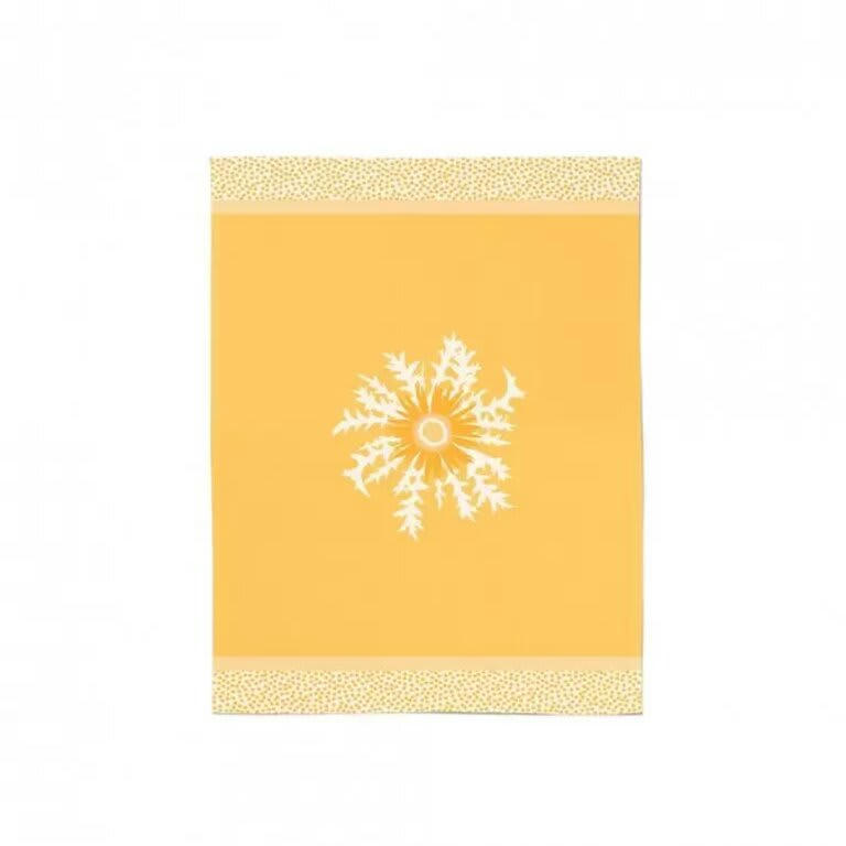 KONTATU - Essuie-mains coton Kontatu Panorama Eguzkia Jaune 45x60 cm