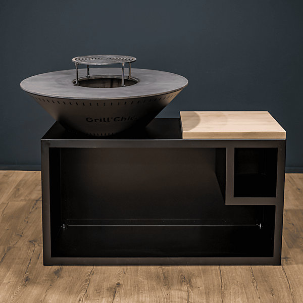 Brasero Traditionnel Aluminium 103 Noir Double Cuve