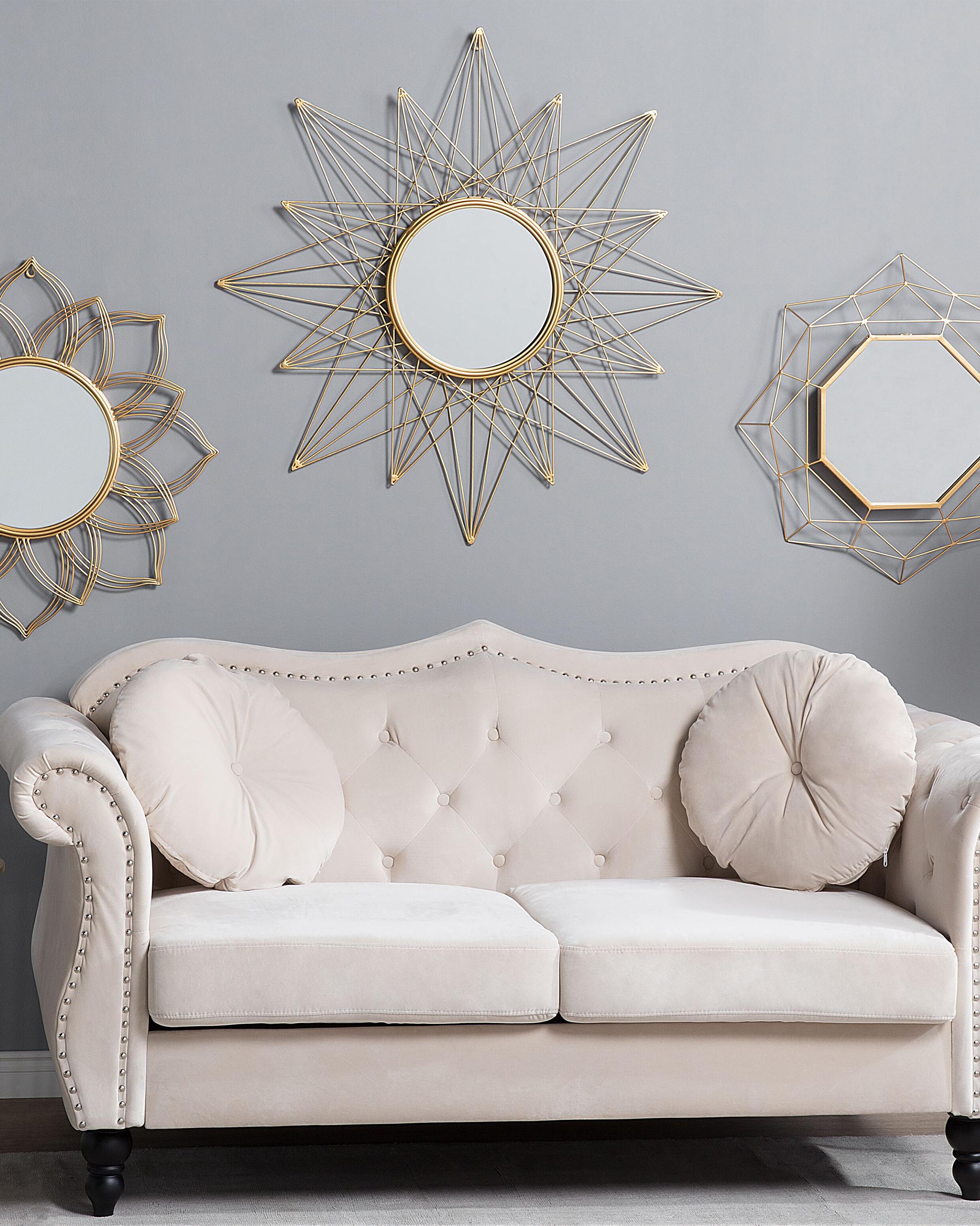 Wall Mirror MILLY 67 cm 67 cm Metal Gold