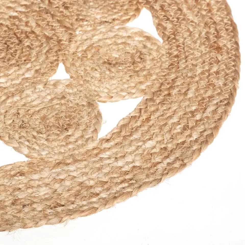 Atmosphera Tafel Placemat - jute naturel - rond - 38 cm
