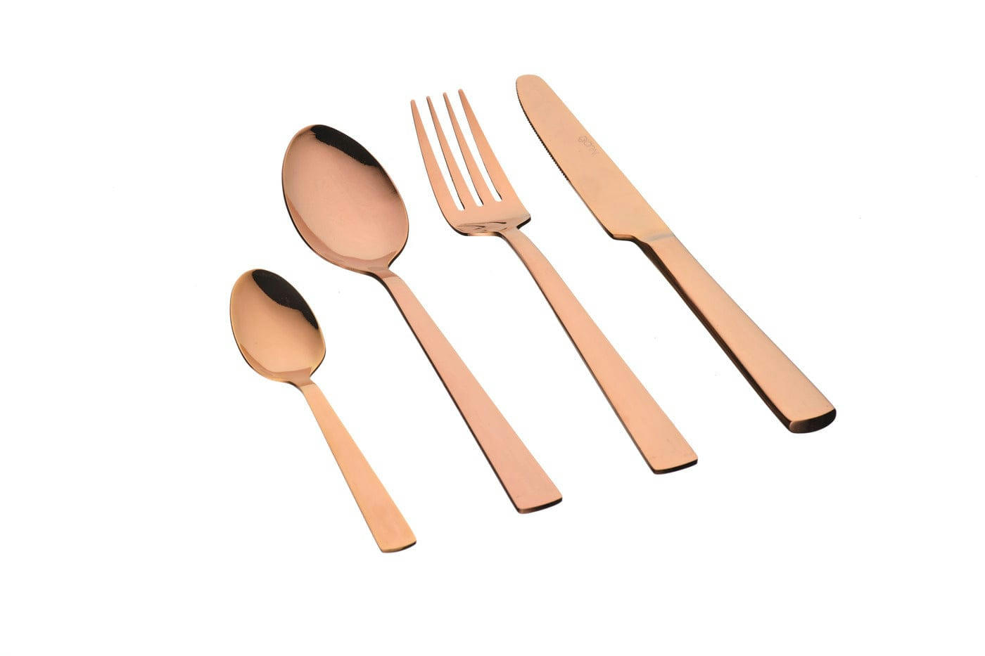 NUDE - Lot de 24 couverts de table en inox cuivre