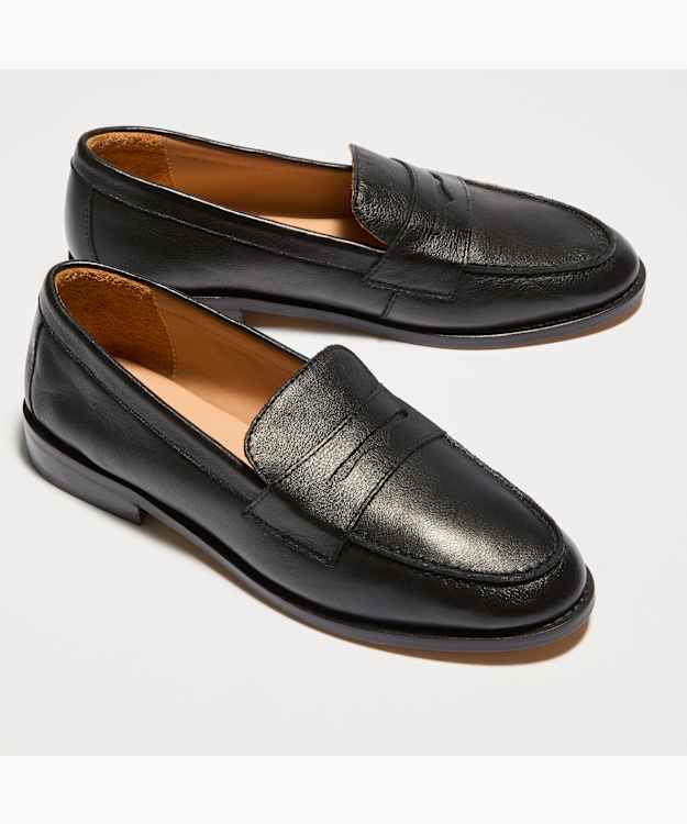 Ginelli Black - Wide Fit Penny Loafer