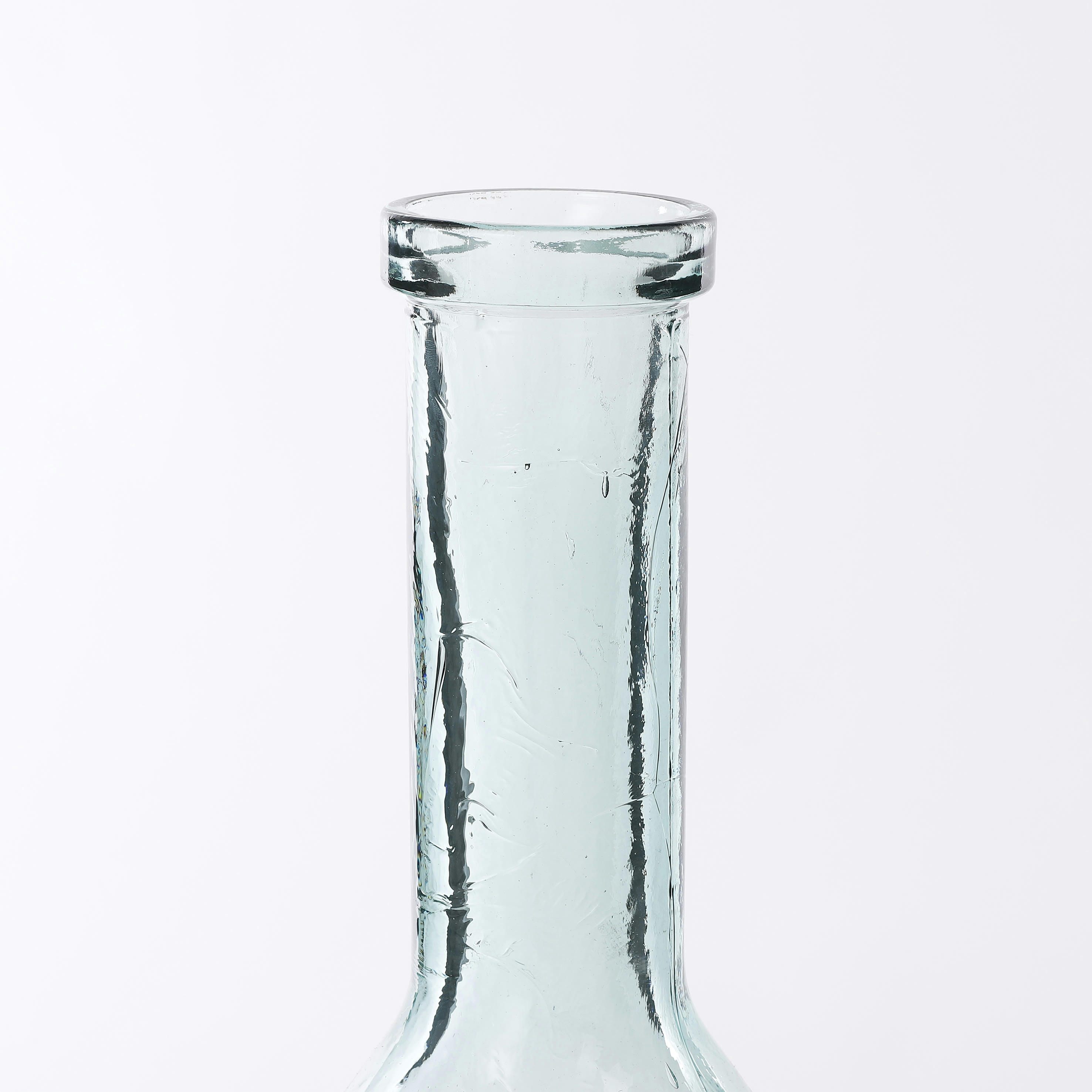 RIOJA - Vase bouteille en verre recyclé H50
