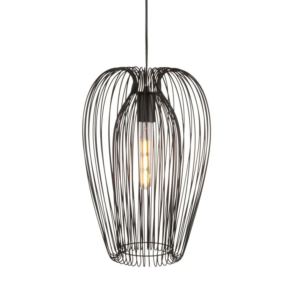 LUCID - Suspension en métal noir H45cm